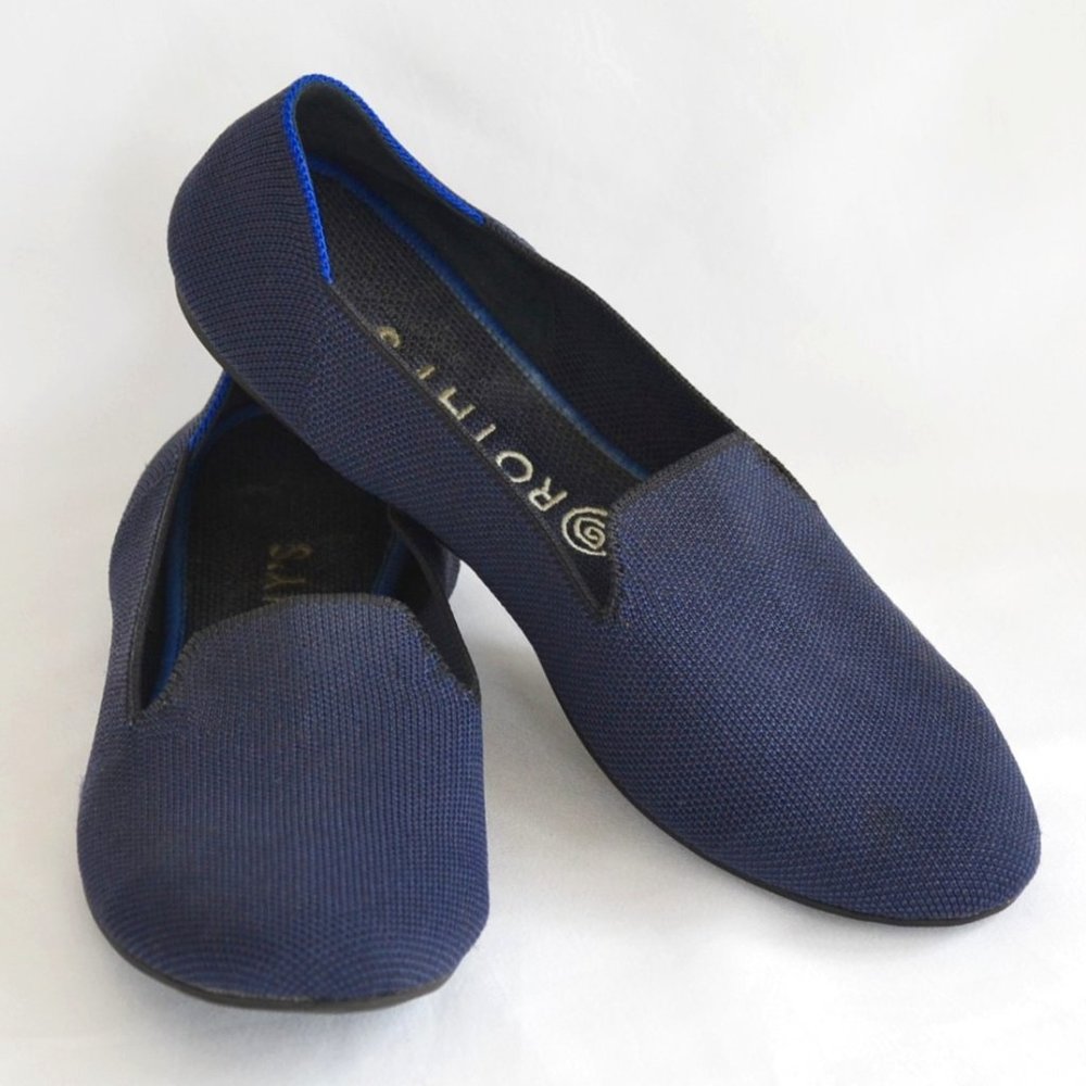 Rothy's Navy Blue The Loafer Flats 9.5W